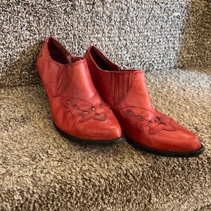 Vintage Reba western cowgirl ankle boots